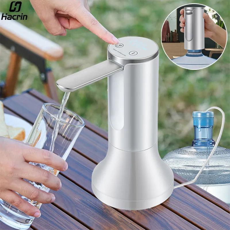 Electric Water Pump: Smart Rechargeable Dispenser for Bottles  ourlum.com   