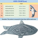 1pc New Shark Blanket For Adult Wearable Winter Warm Cozy