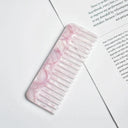 Wide Teeth Acetate Hair Combs Anti-static Massage Hair Brush Hairdressing Colorful Hairdress Salon Styling Traveling Accessories  ourlum.com NO.20 11.8x4.6cm  