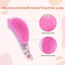 Cartoon Magic Comb Anti-static Massage Unicorn Hair Brushes Tangle Detangle Shower Massage Hairbrush Comb Salon Accessories Pink  ourlum.com   