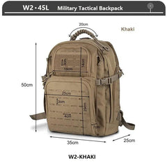 Large Tactical Backpack 3 Day Assault Pack - Waterproof Molle Rucksack for Hiking, Camping, and Travel