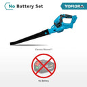 Yofidra High Powerful Electric Air Blower Handheld Cordless Leaf/Snow/Dust Blowing Blower Garden Tool for Makita 18V Battery  ourlum.com NO Battery CHINA EU