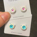 Kiss Jewelry Cute Monster Eyes Stud Earrings Trendy Kpop Fashion Gift