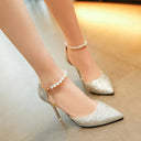 Sequined High Heels Designer Pumps for Glamorous Events