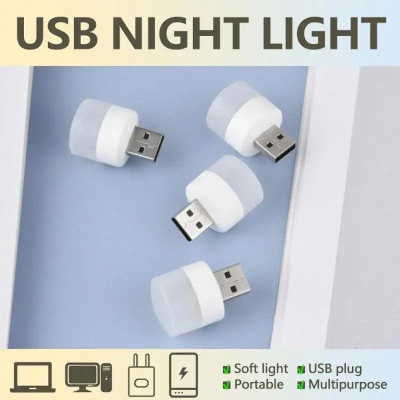 Portable USB Night Light with Colorful Lighting Options  ourlum.com   