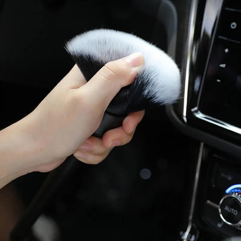 Super Soft Car Detailing Brush with Synthetic Bristles for Auto Interior Cleaning  ourlum.com   