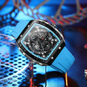 CURREN Chronograph Square Dial Men's Wristwatch: Luxury Waterproof Timepiece  ourlum.com   