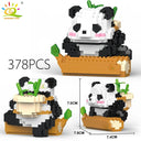 Cute Panda Micro Building Blocks: Creative DIY Animal City Toy  ourlum.com 18 no box  