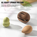 Beauty Sponge Holder: Silicone Makeup Puff Organizer Case