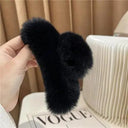 Crab Plush Fur Hair Clip: Trendy Accessory for Girls