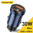 Essager USB Car Charger: Fast Charge for iPhone Samsung  ourlum.com Blue DOUBLE USBA  