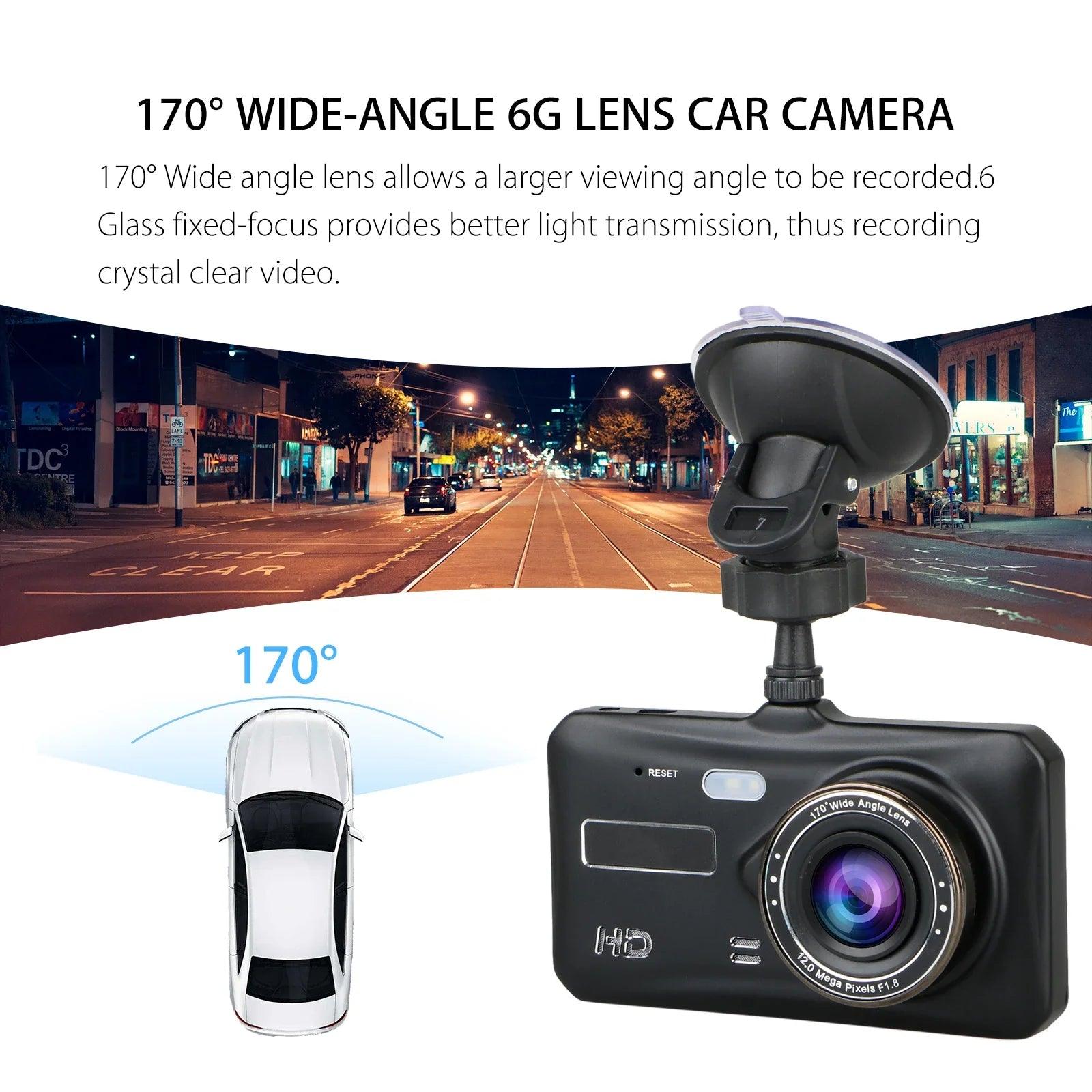 Front and Rear Car Dash Cam: Enhanced Safety Features & Night Vision  ourlum.com   