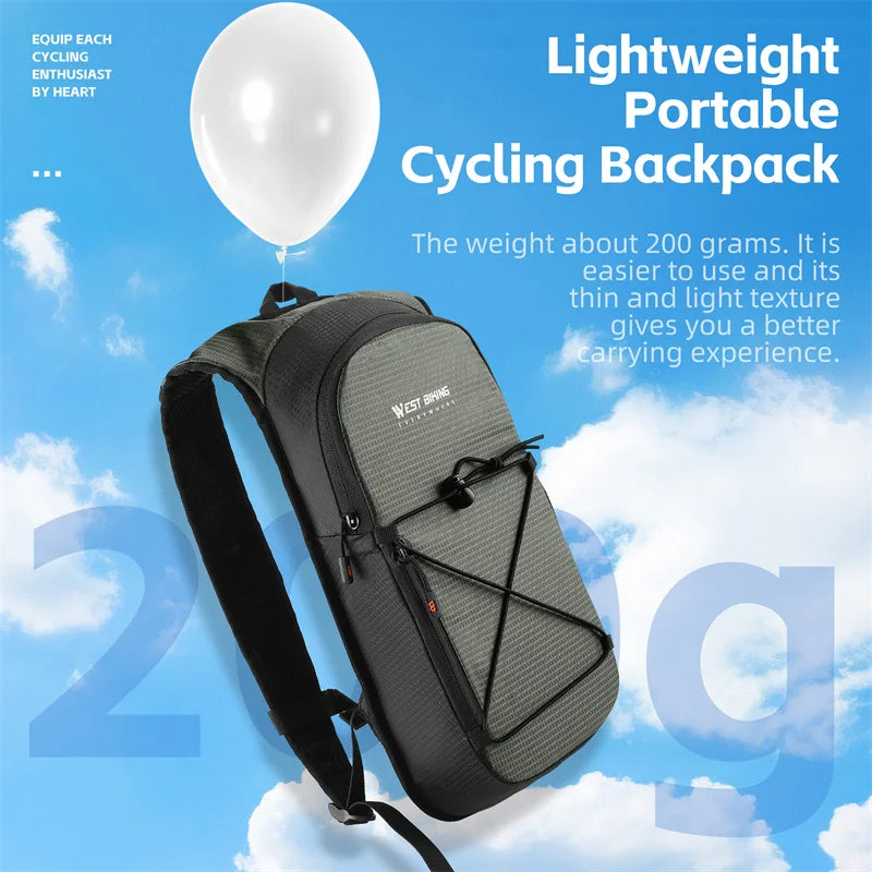 WEST BIKING 7L Hydration Backpack - Lightweight and Breathable Cycling, Hiking, and Outdoor Sports Water Bag