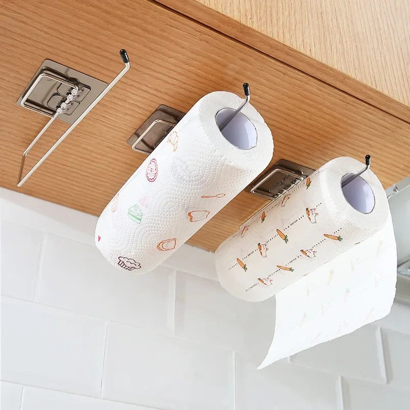 Toilet Paper Holder: Stainless Steel Bathroom Kitchen Organizer  ourlum.com   