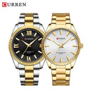 CURREN Men's Elegant Stainless Steel Business Watch Luxury Timepiece