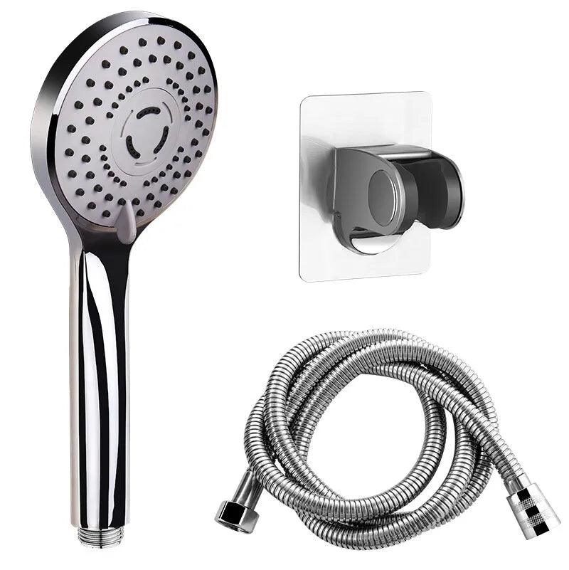 Luxury Handheld Shower Set with 5 Spray Modes and Rust-Resistant Nozzle  ourlum.com   