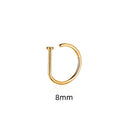 Women Men Fake Piering Nose Ring Earrings Non Piercing Clip