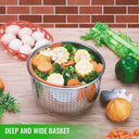 Stainless Steel Instant Pot Steamer Basket with Silicone Handle