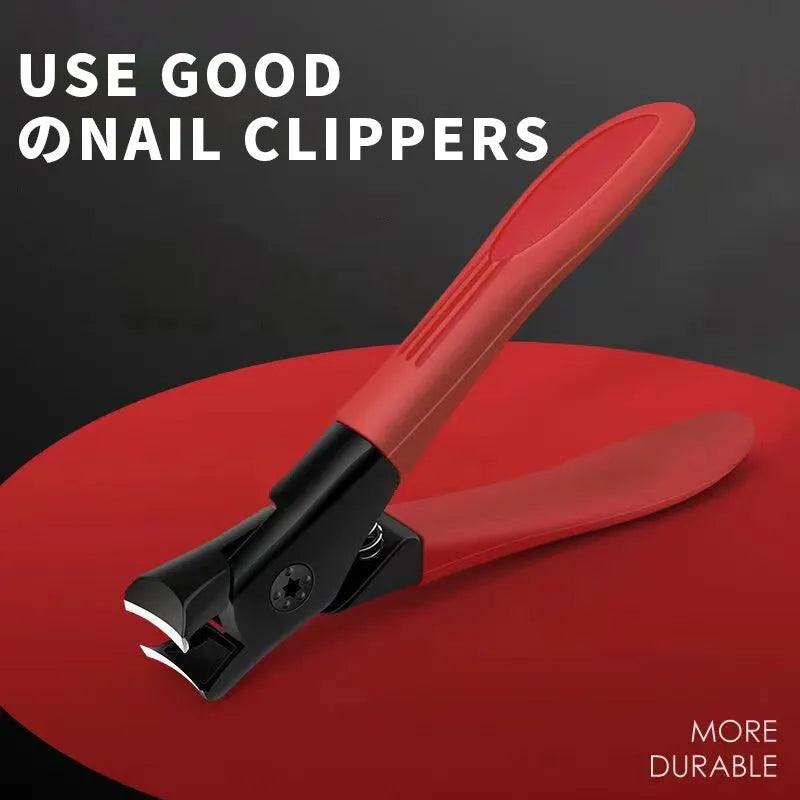 Large Opening Nail Clippers Gray Nail Trimmer Thick Nails for the Elderly Individual Household Nail Clippers Durable  ourlum.com   