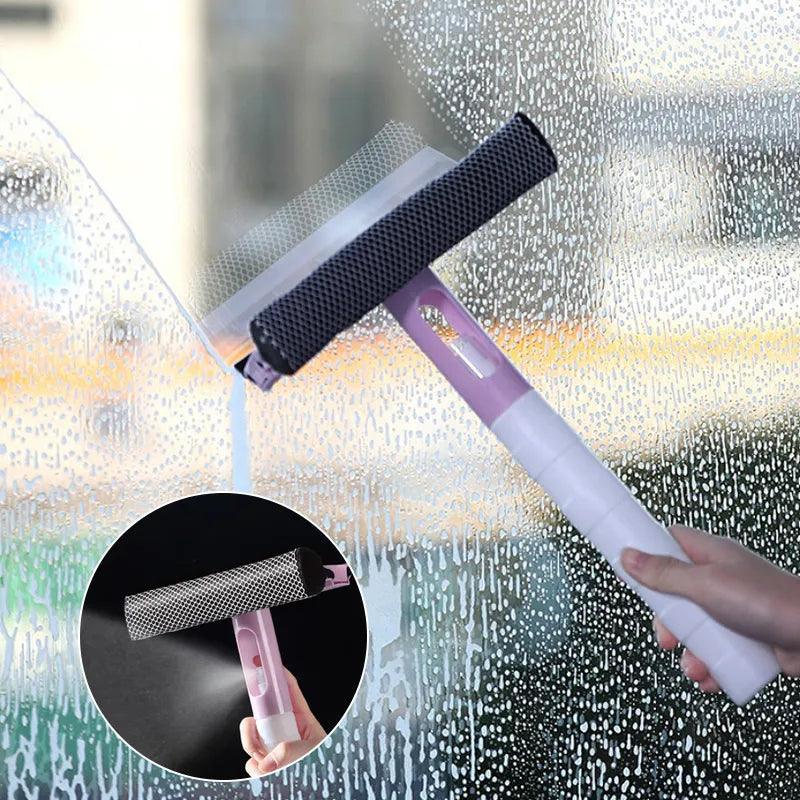 3-in-1 Versatile Window Cleaning Tool with Spray and Squeegee  ourlum.com   