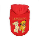 Lion King Anime Print Pet Hoodie: Disney Brand Dog Clothes for Cats and Dogs  ourlum.com 6 XS CHINA