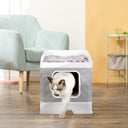 Foldable Cat Litter Box Large Pet Toilet Cat Sand Shovel Easy Clean