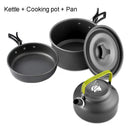 Lightweight Aluminum Camping Cookware Set for Outdoor Use