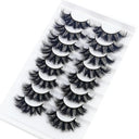 5-14Pairs Fluffy Lashes 10-25mm 3D Mink Lashes Long Thick Natural False Eyelashes Wholesale Lashes Vendors Makeup Mink Eyelashes  ourlum.com 8 pairs mix002  