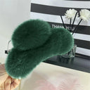 Crab Plush Fur Hair Clip: Trendy Accessory for Girls