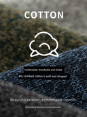 Men's Comfy Cotton Socks: Breathable Moisture-Wicking Fit