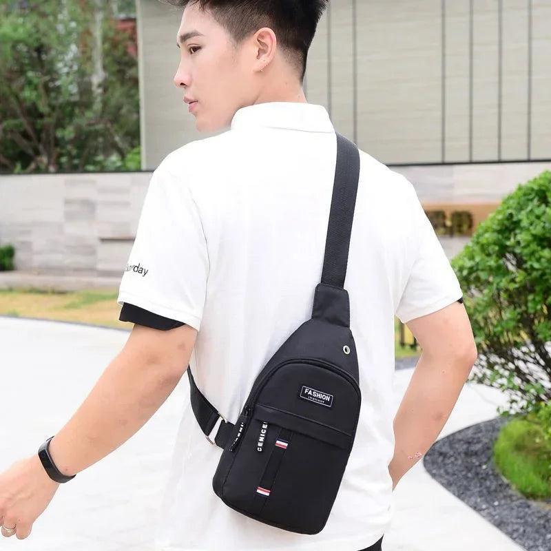 2023 Stylish Waterproof Men's Crossbody Chest Bag - Versatile Fashion Essential  ourlum.com   