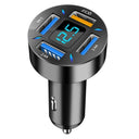 66W 4 Ports USB Car Charger with PD Quick Charge 3.0 - iPhone 13 12 Xiaomi Samsung Fast Charging Adapter  ourlum.com 3USB QC3.0  