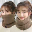 Winter Warm Knitted Ring Scarf For Women Men Thick Muffler