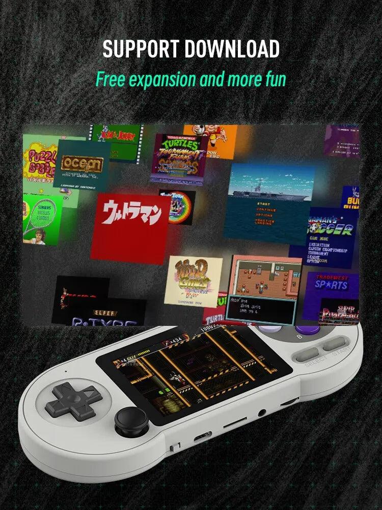 DATA FROG SF2000 Portable Handheld Game Console 3 Inch IPS Retro Game Consoles Built-in 6000 Games Retro Video Games For Kids  ourlum.com   