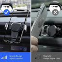 Gravity Car Holder: Secure Air Vent Mount for Smartphone GPS  ourlum.com   