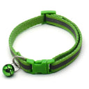 Colorful Reflective Pattern Pet Collar with Bell for Small Pets  ourlum.com Gold  