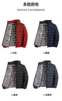 Graphene Self-Heating Down Jacket Men Windproof Pleated Warm