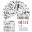 Stainless Steel Nail Art Stamping Plate Set for Creative Manicures