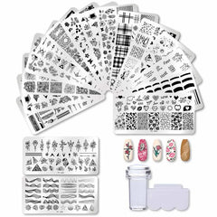 Stainless Steel Nail Art Stamping Plate Set: Unlock Creative Manicures
