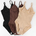 Seamless Backless Bodysuit Shapewear for Women with Open Crotch & Tummy Control