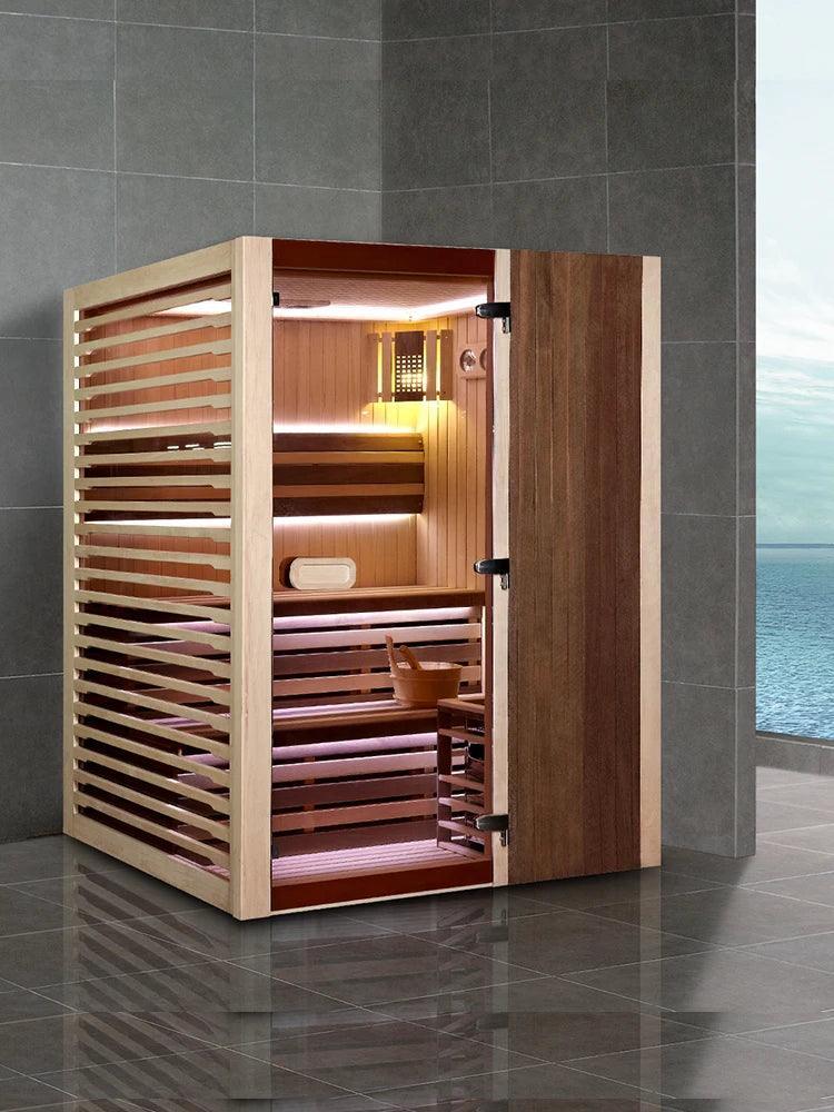 Luxury Solid Wood Infrared Sauna Spa for Two  ourlum.com   