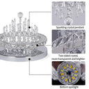 Crystal Chandelier Chrome Ceiling Lamps Led Flush Mount Light