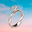 Regal Aura Cocktail Ring Geometric Elegance for Women