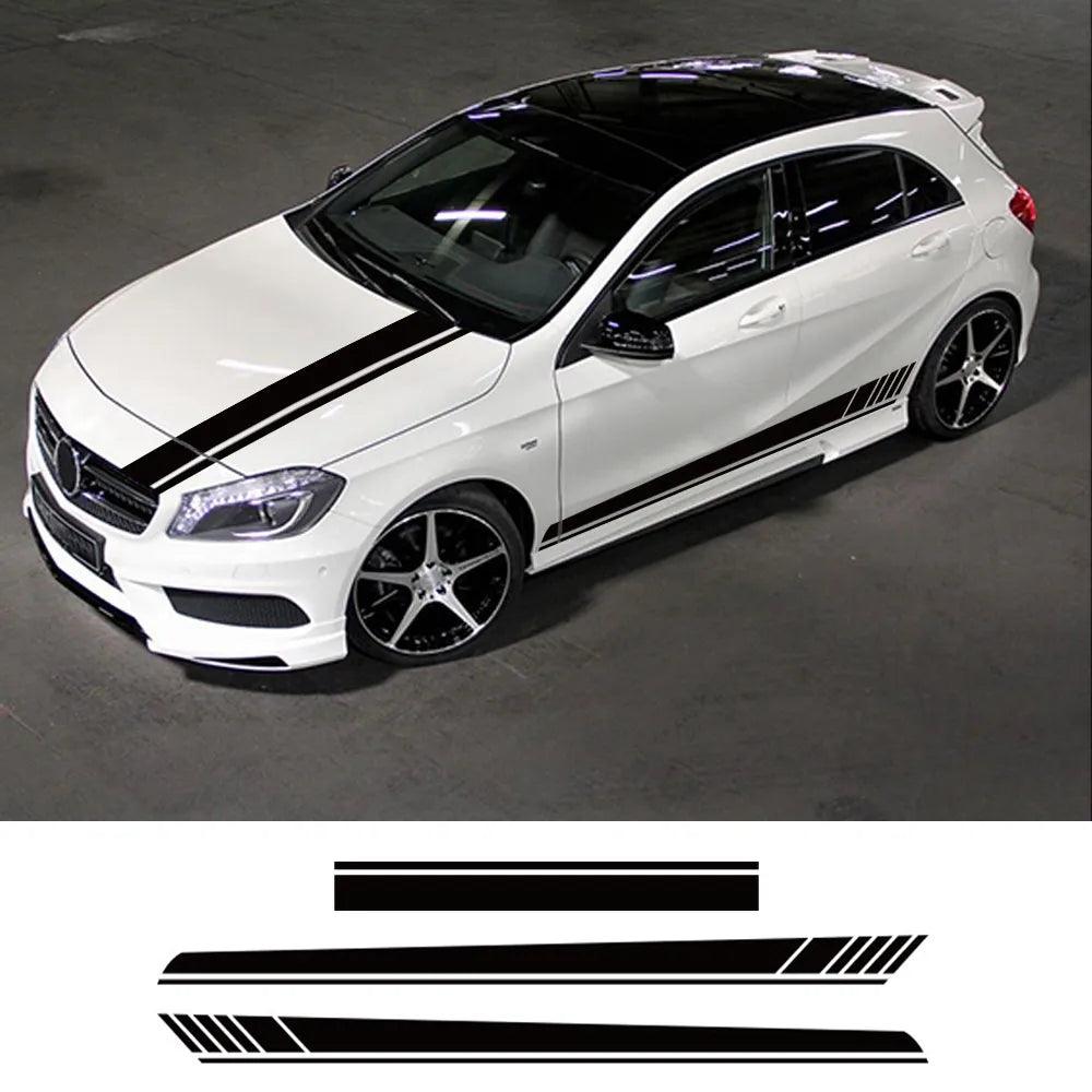 Car Vinyl Bonnet Decal for Audi BMW Mercedes - Auto Tuning Stickers  ourlum.com   