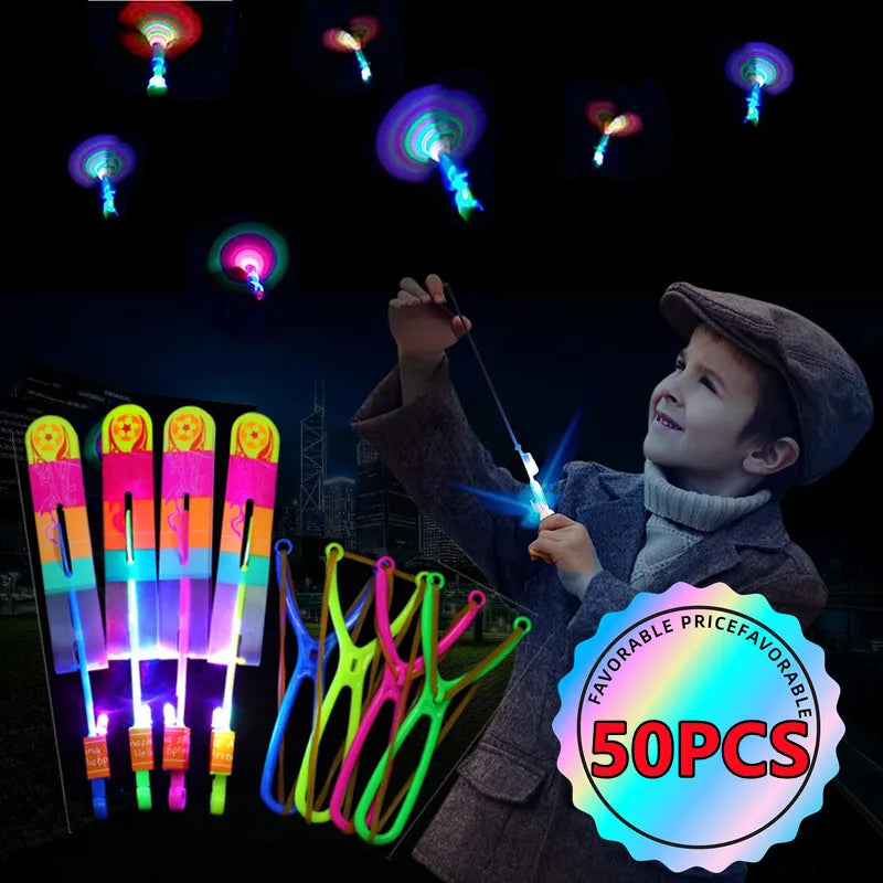 Arrow Rocket Helicopter LED Light Flying Toy: Outdoor Fun & Party Gift  ourlum.com   
