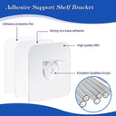 Adhesive Shelf Bracket: Strong Load Capacity & Stylish Clear Design  ourlum.com   