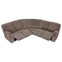 7-Piece L Shape Velvet Stretch Recliner Sofa Covers Set