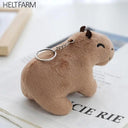 Capybara Plush Toy Keychain Bag Charm Stylish Animal Accessory