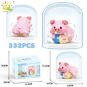 Mini Pig Diamond Building Blocks: DIY City Construction Toys for Children  ourlum.com 01-1 no box  