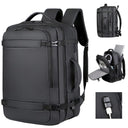 40L Expandable USB Travel Backpack, Flight Approved Carry On